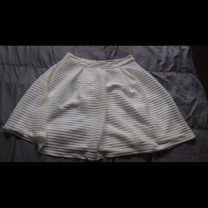 White Stripped Skirt